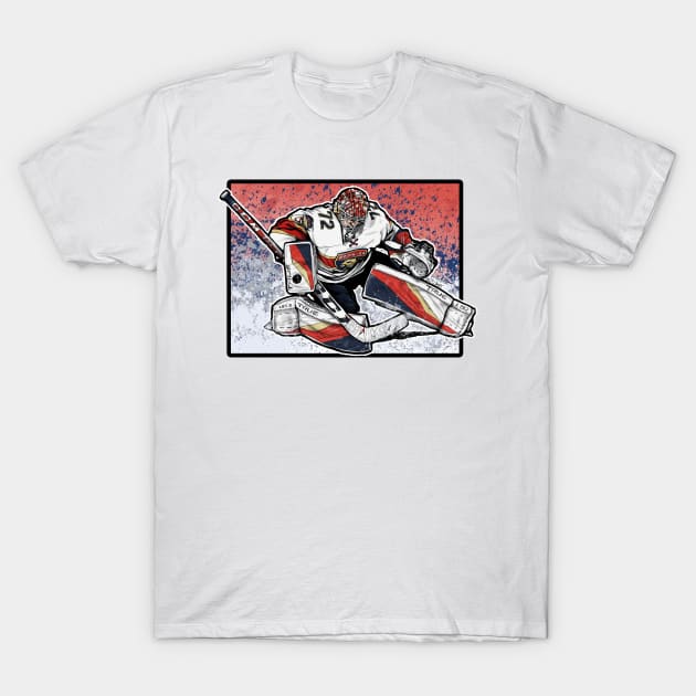 Goalie save T-Shirt by Nate Gandt